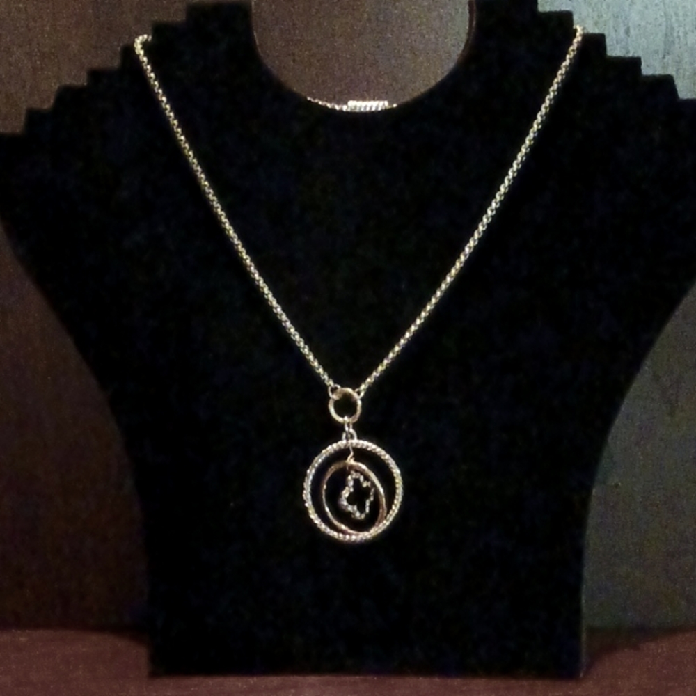 Two-tone Sterling Pendent - Picture 2 of 3